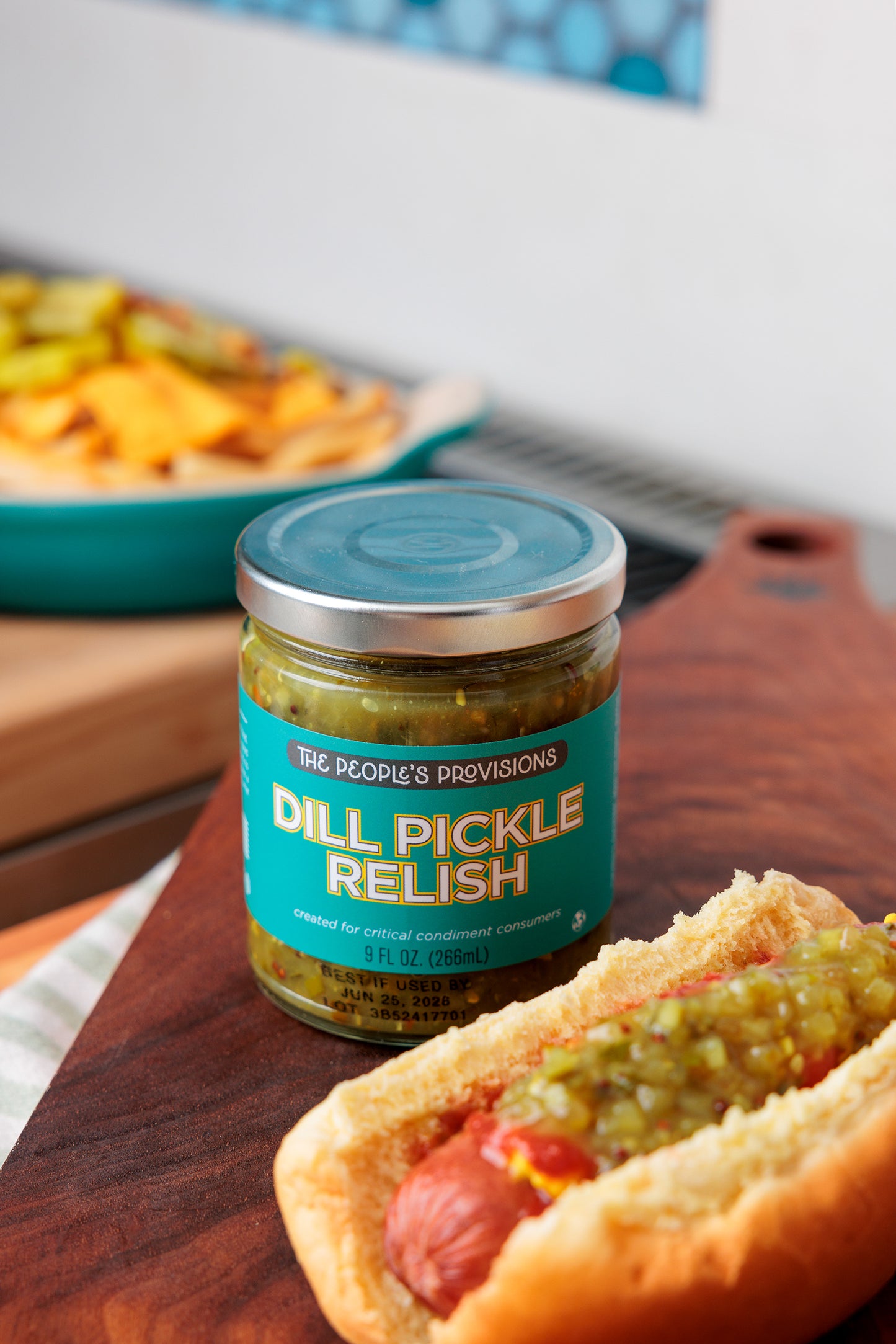 Dill Pickle Relish 9oz Jar - Natural Semi-Sweet Dill Pickle Relish