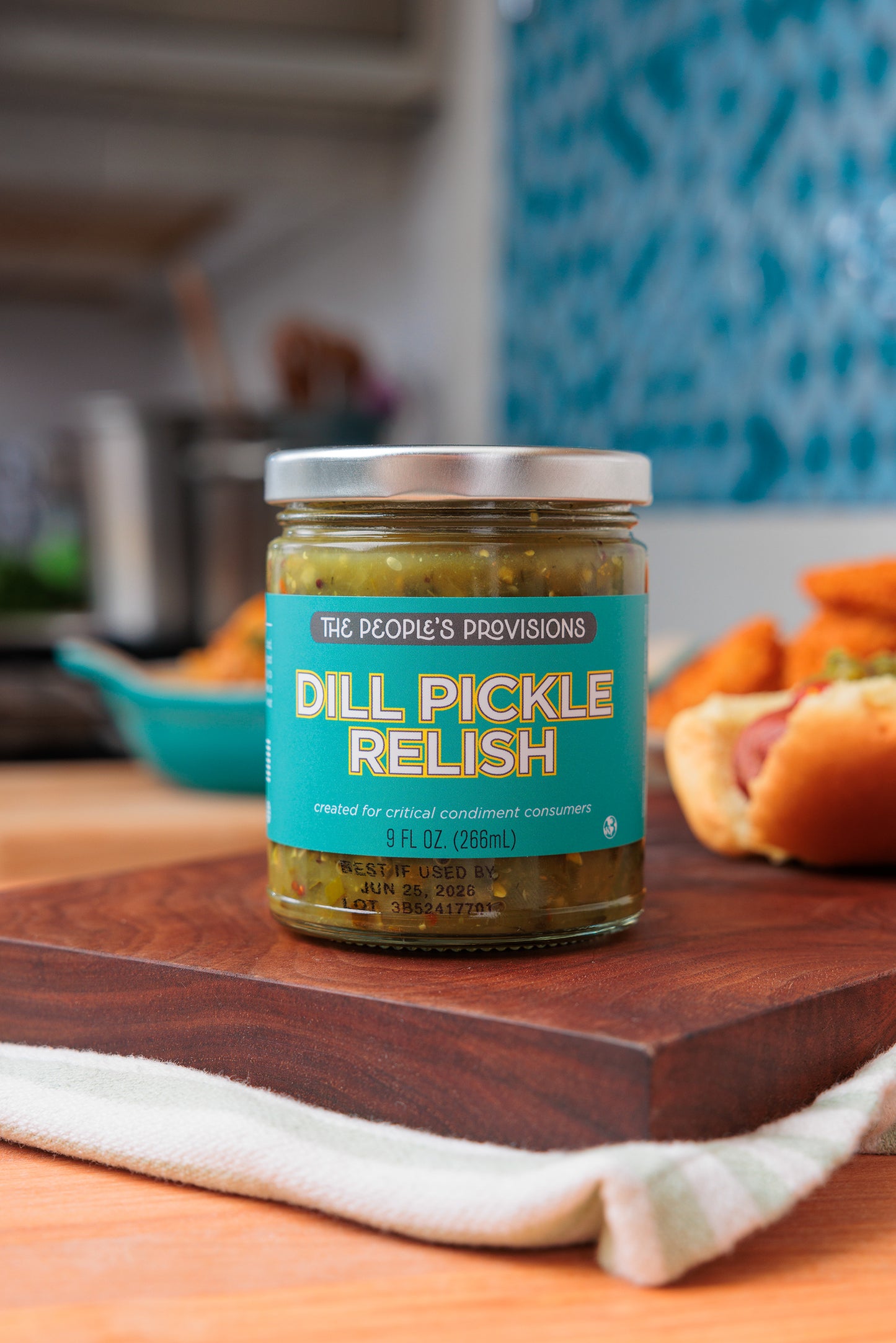 Dill Pickle Relish 9oz Jar - Natural Semi-Sweet Dill Pickle Relish