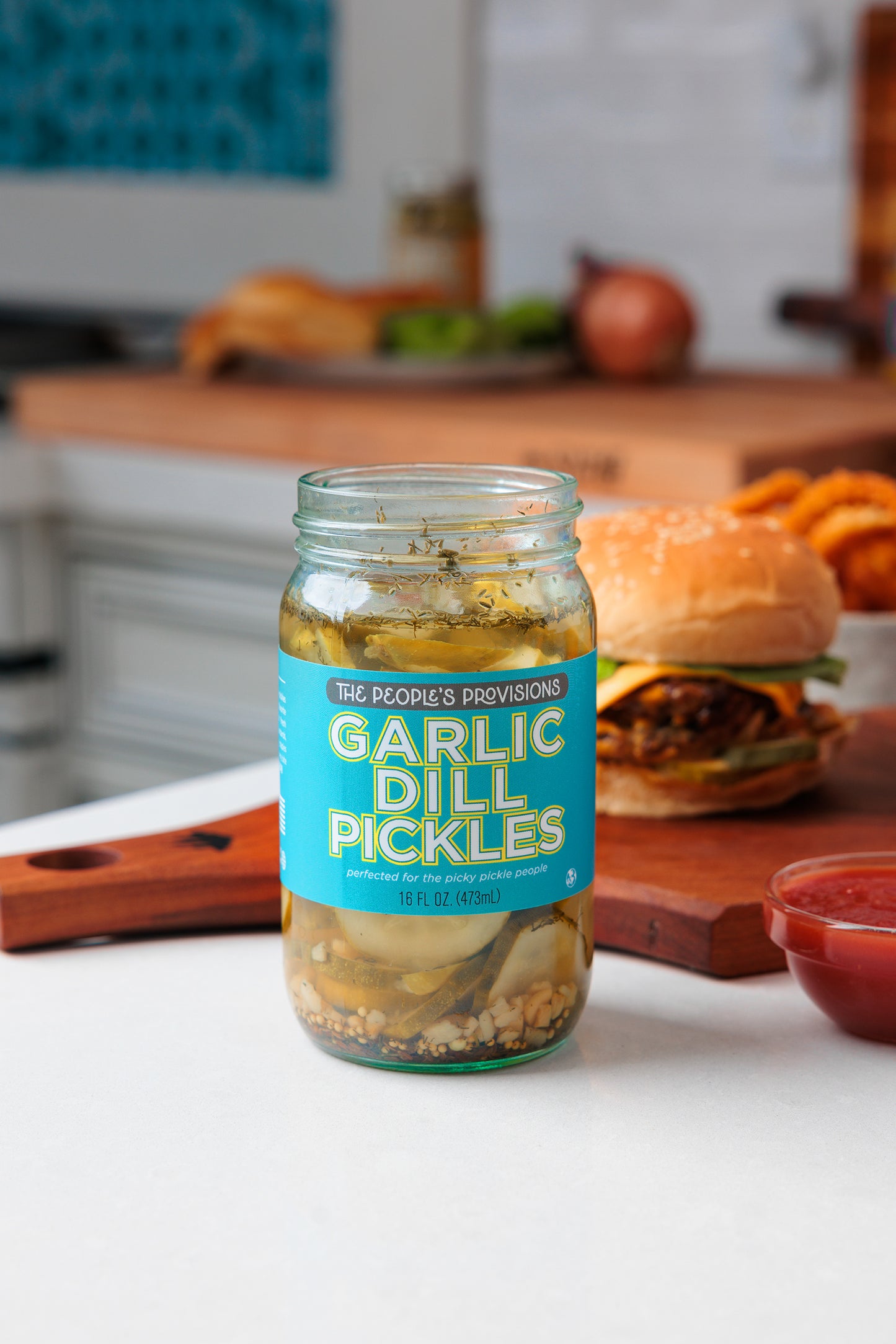 Garlic Dill Pickles 16oz Jar - Thin Cut Garlic Dill Pickle Chips