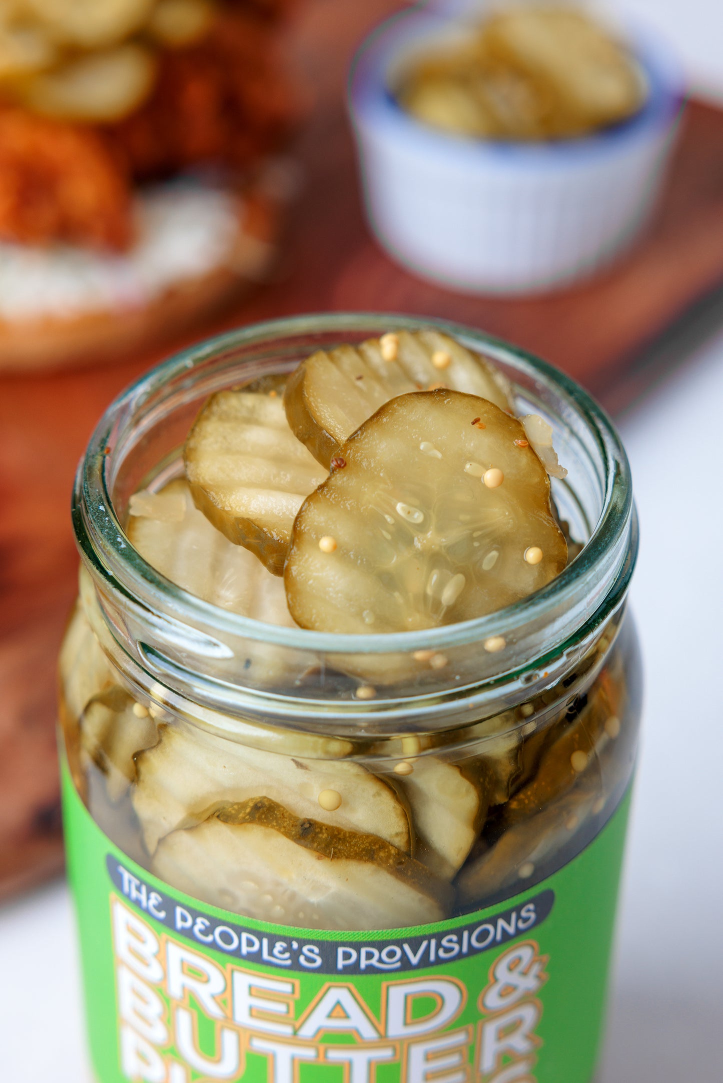 Bread & Butter Pickles 16oz Jar - Sweet ripple cut pickle chips