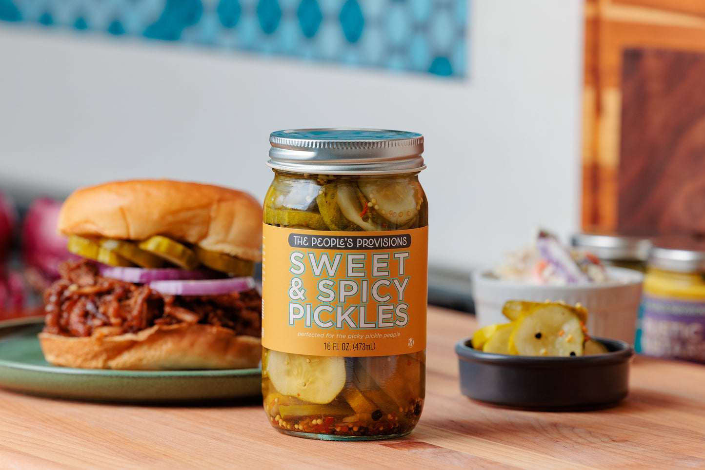 Sweet & Spicy Pickles 16oz Jar - Thick Cut Sweet And Spicy Pickle Chips