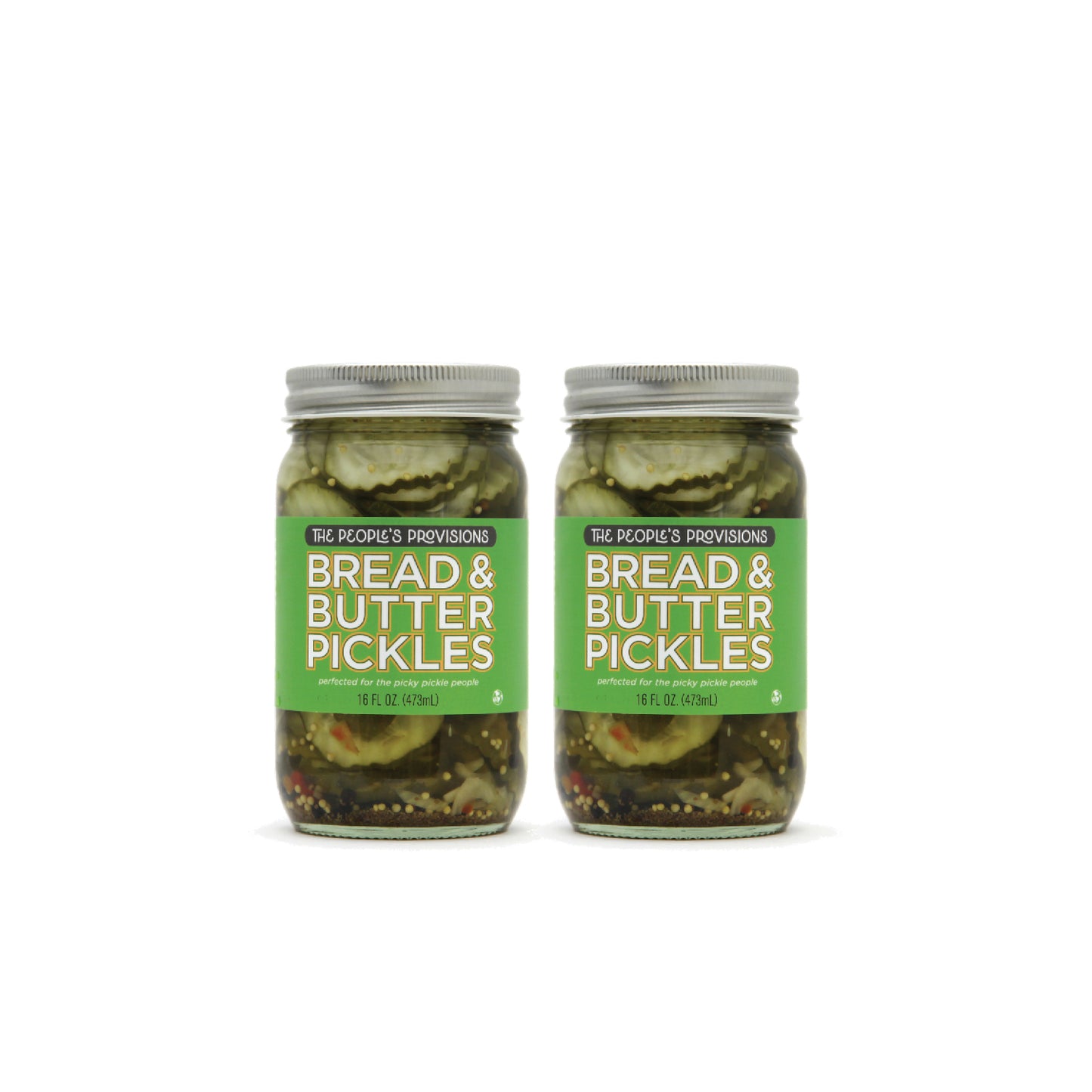 Bread & Butter Pickles 16oz Jar - Sweet ripple cut pickle chips