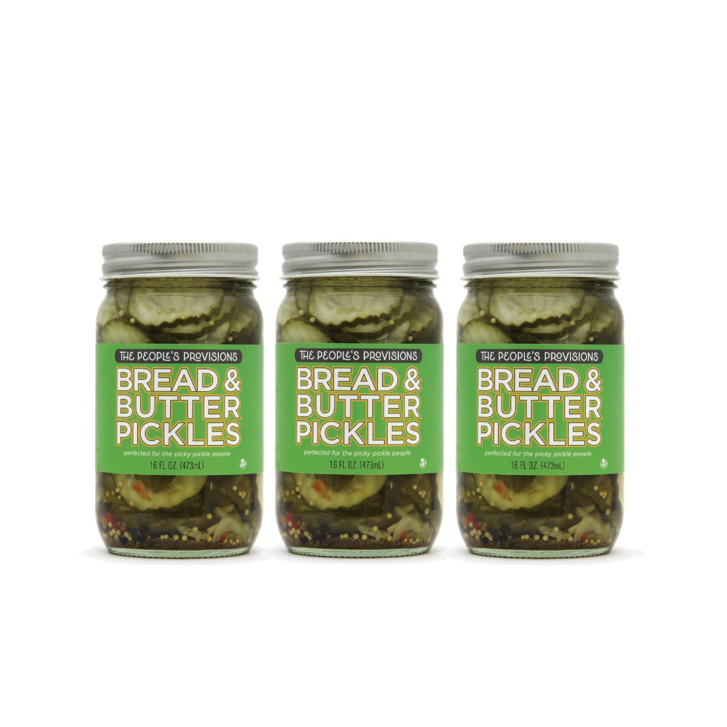 Bread & Butter Pickles 16oz Jar - Sweet ripple cut pickle chips