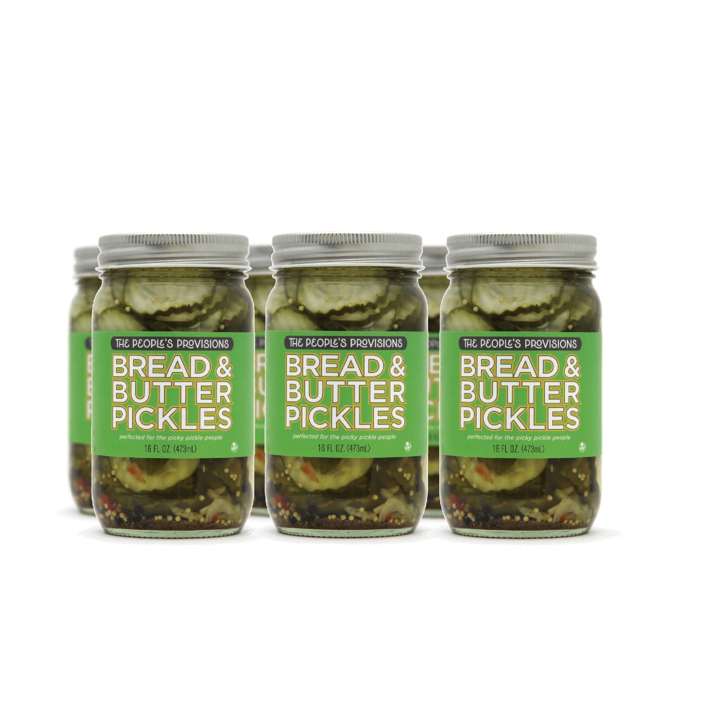 Bread & Butter Pickles 16oz Jar - Sweet ripple cut pickle chips