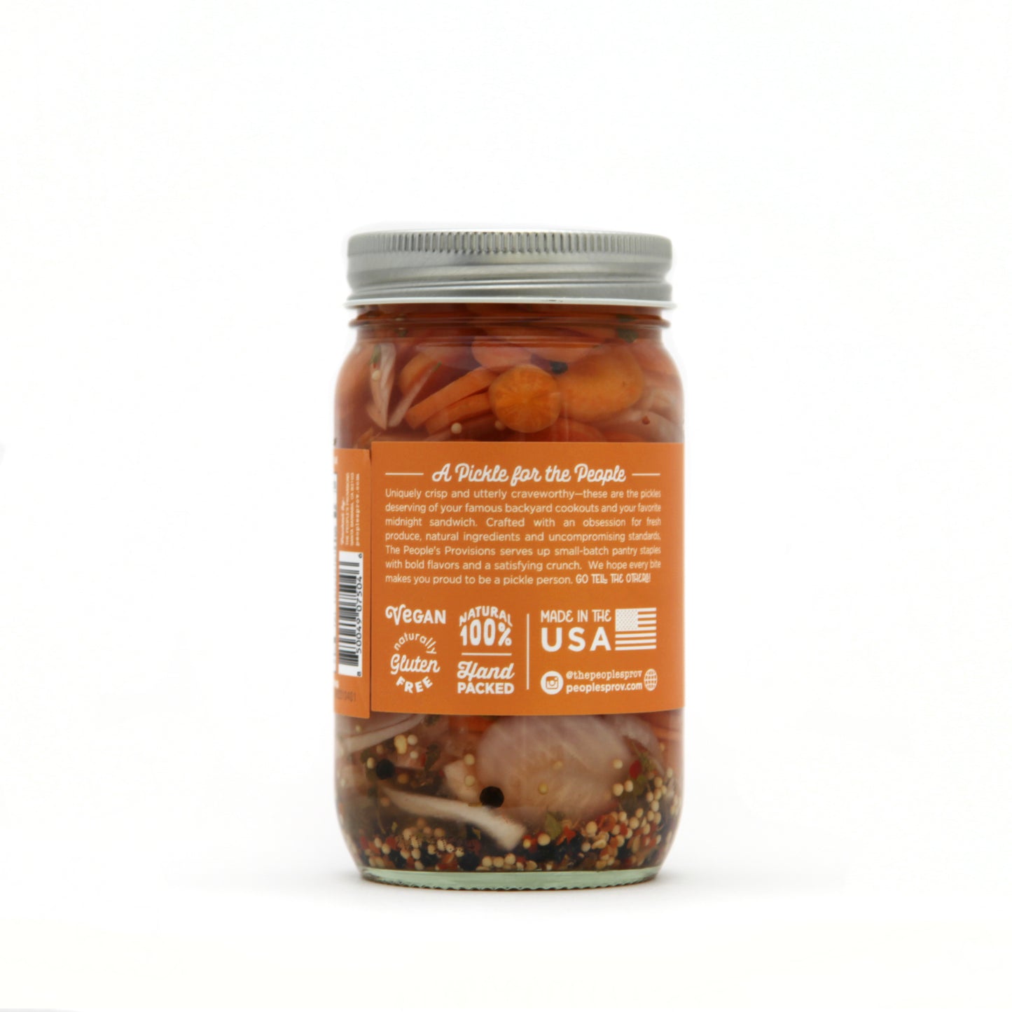 Pickled Carrot & Onion 16oz Jar - Taqueria-style Pickled Carrot Chips and Sliced Red Onions