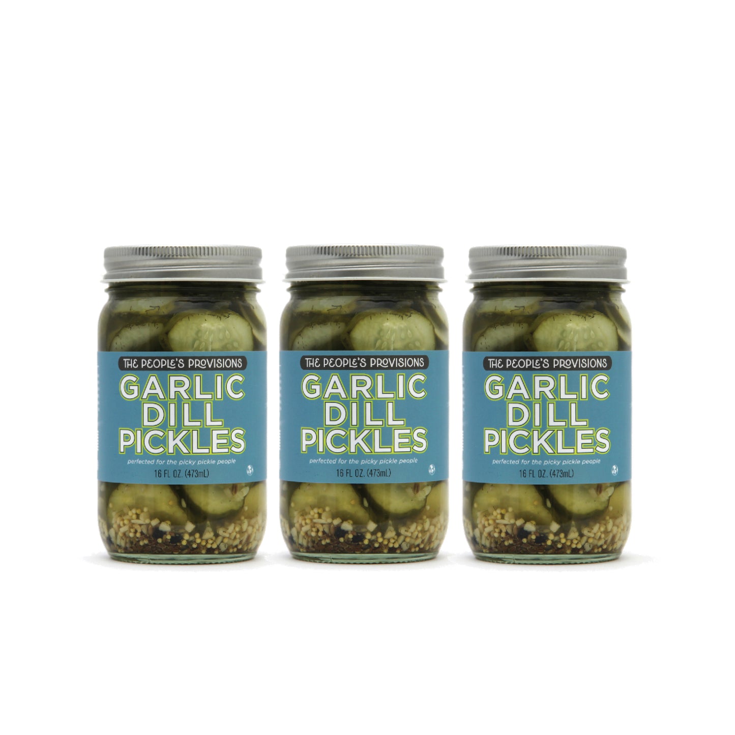 Garlic Dill Pickles 16oz Jar - Thin Cut Garlic Dill Pickle Chips