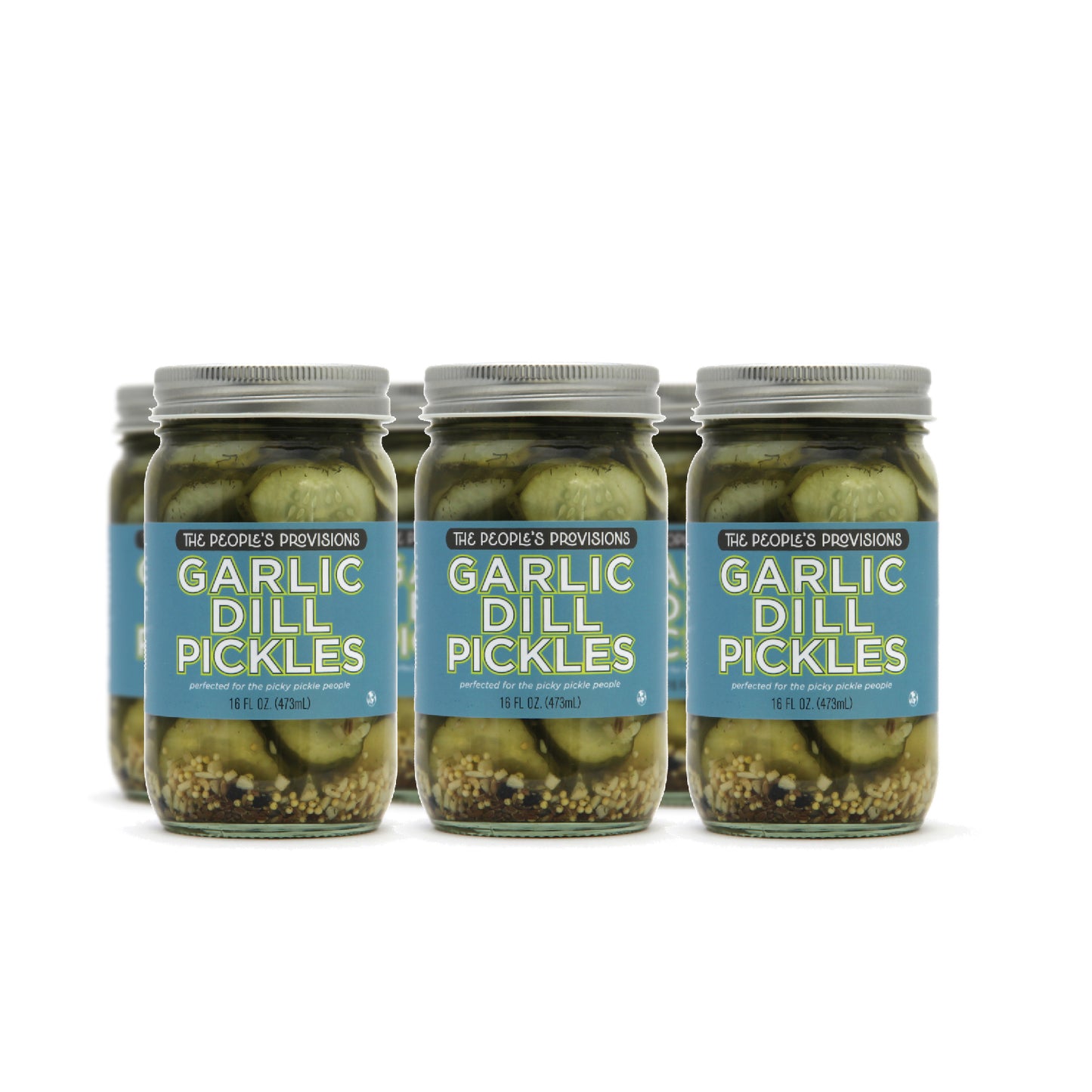 Garlic Dill Pickles 16oz Jar - Thin Cut Garlic Dill Pickle Chips