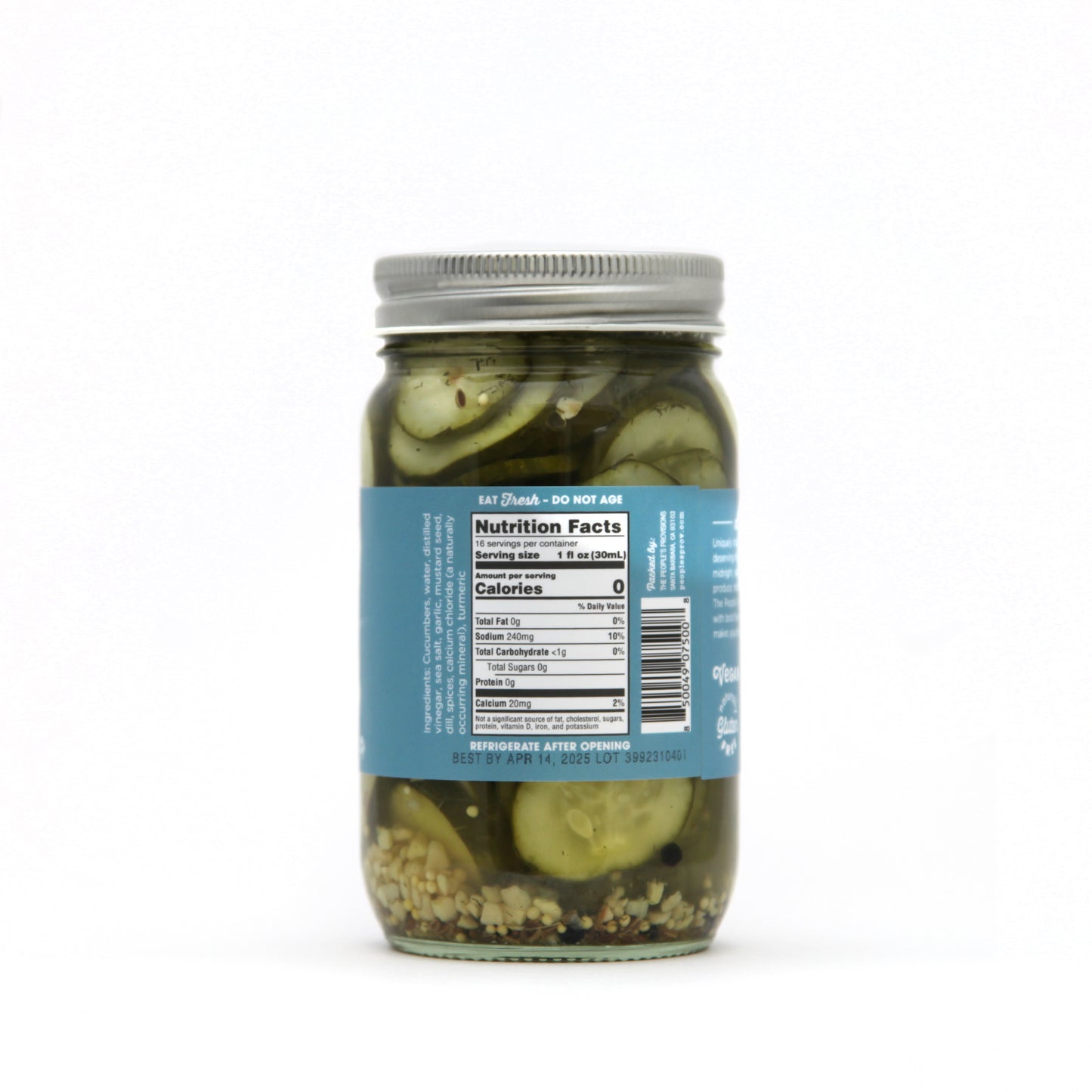 Garlic Dill Pickles 16oz Jar - Thin Cut Garlic Dill Pickle Chips