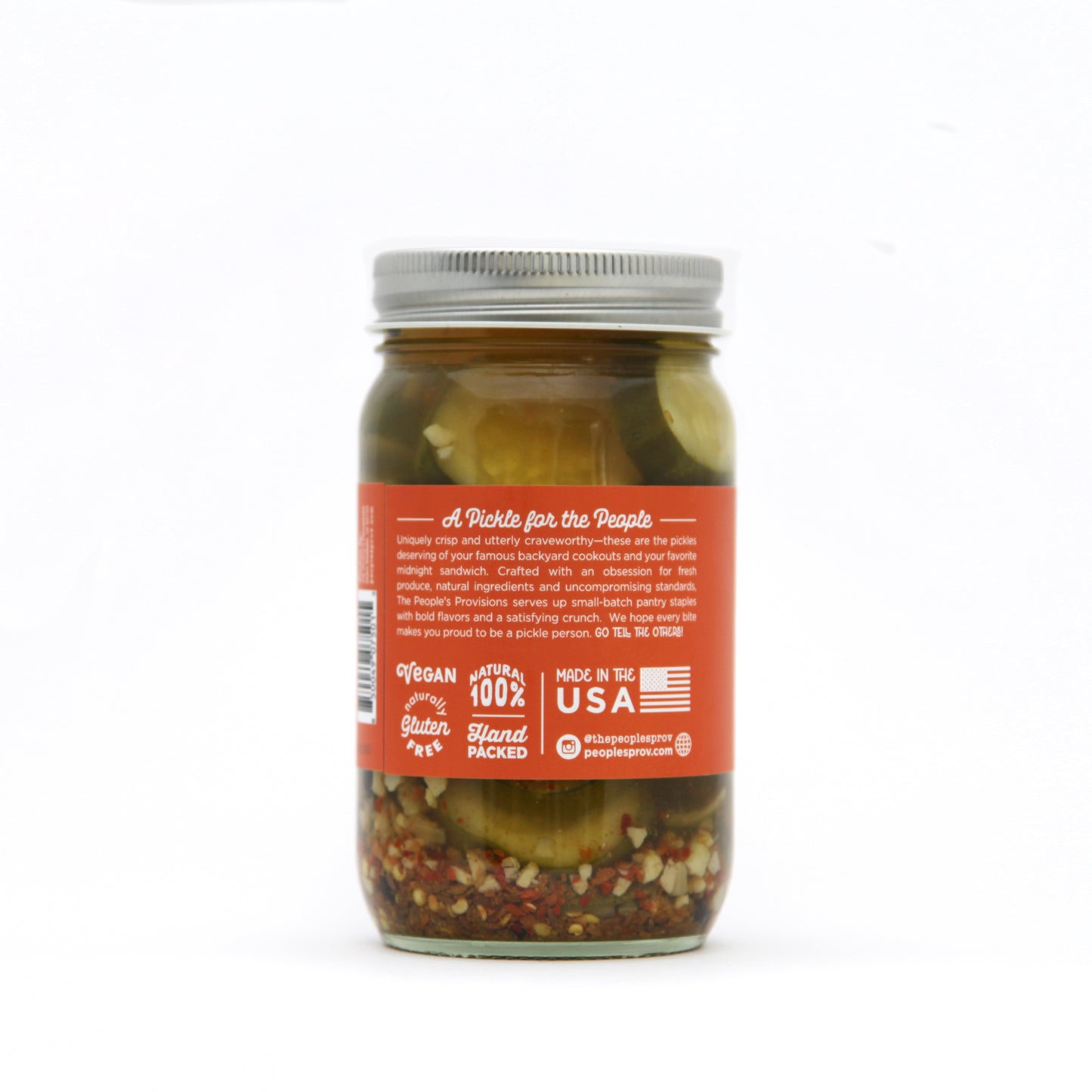Spicy Garlic Pickles 16oz Jar - Extra Thick Cut Spicy Pickle Chips