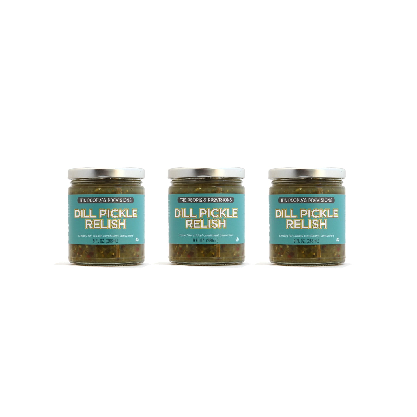 Dill Pickle Relish 9oz Jar - Natural Semi-Sweet Dill Pickle Relish
