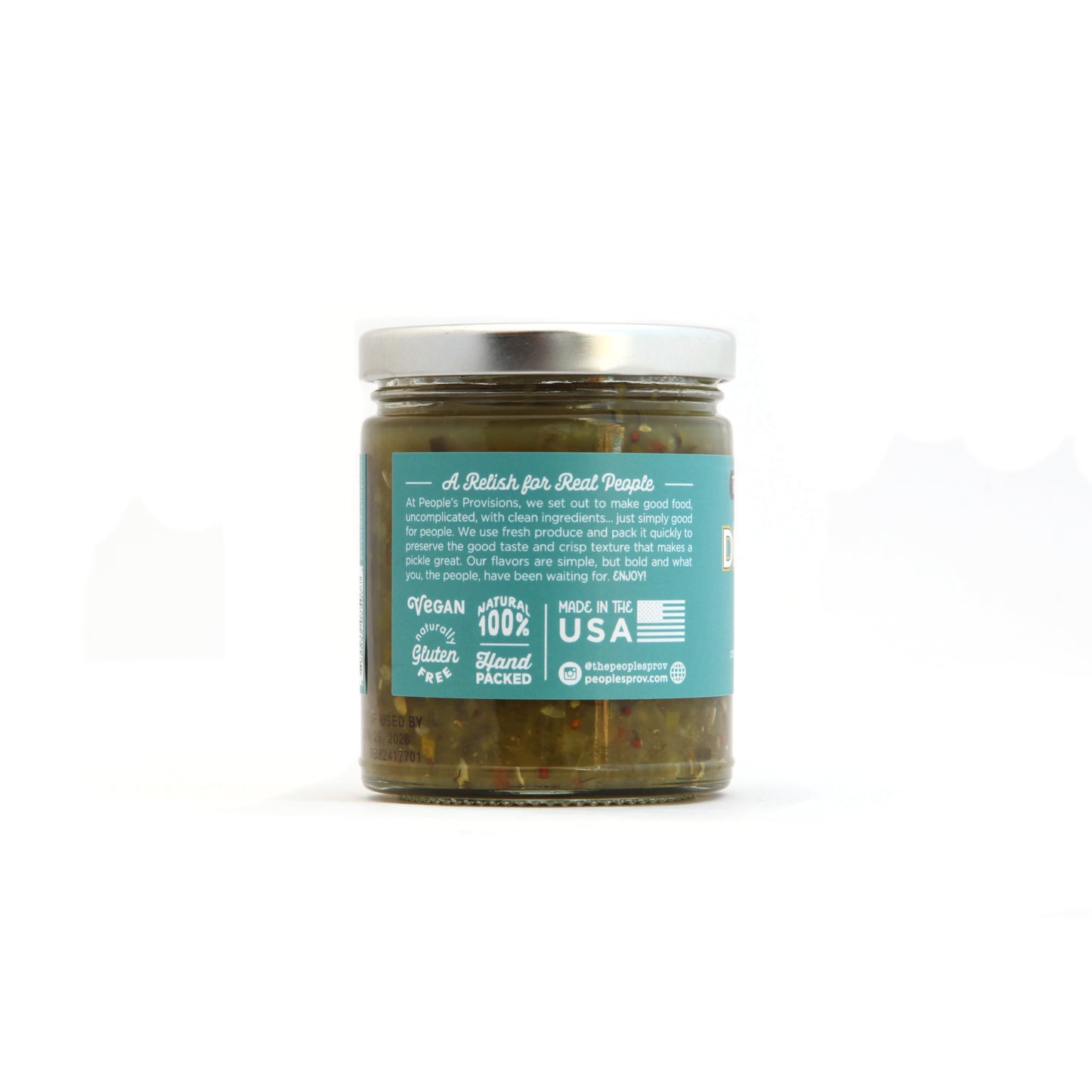 Dill Pickle Relish 9oz Jar - Natural Semi-Sweet Dill Pickle Relish