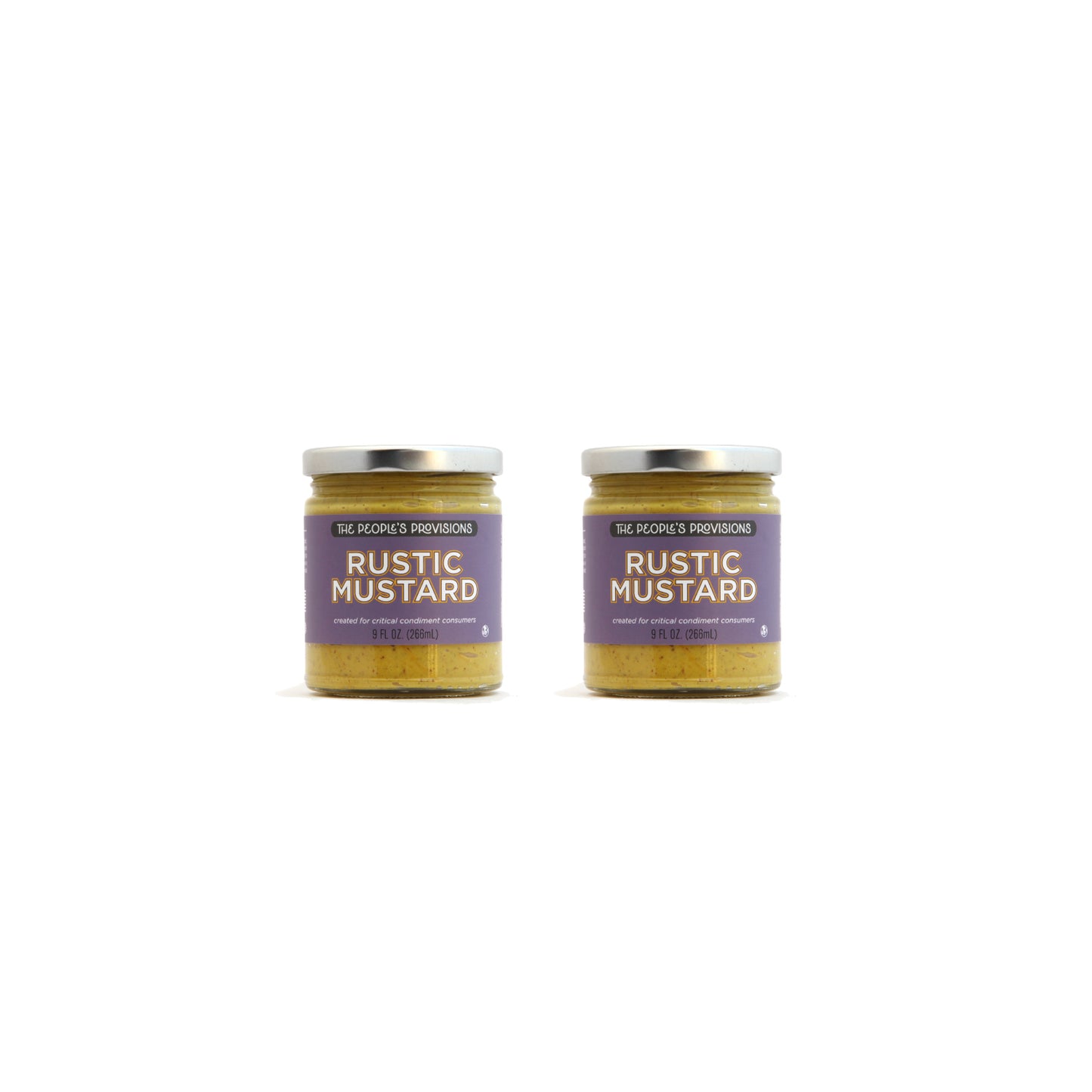 Rustic Mustard 9oz Jar - Natural American Rustic Mustard