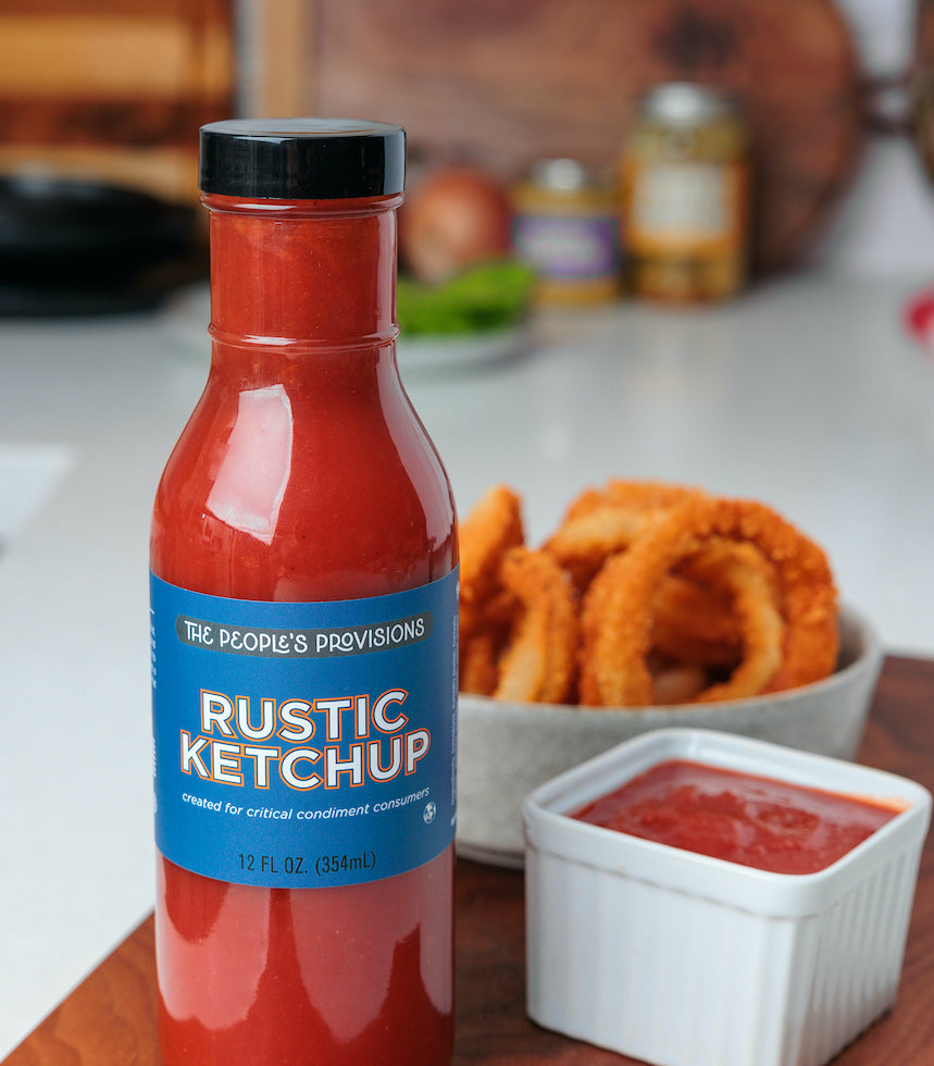 Condiments Trio Gift Pack - Rustic Ketchup 12oz, Rustic Mustard 9oz and Dill Pickle Relish 9oz