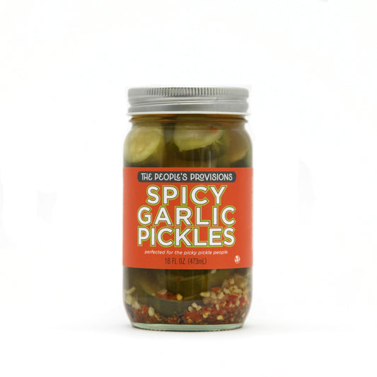 Spicy Garlic Pickles 16oz