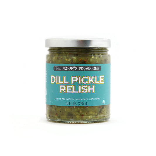 Dill Pickle Relish 9oz - Natural Semi-Sweet Dill Pickle Relish