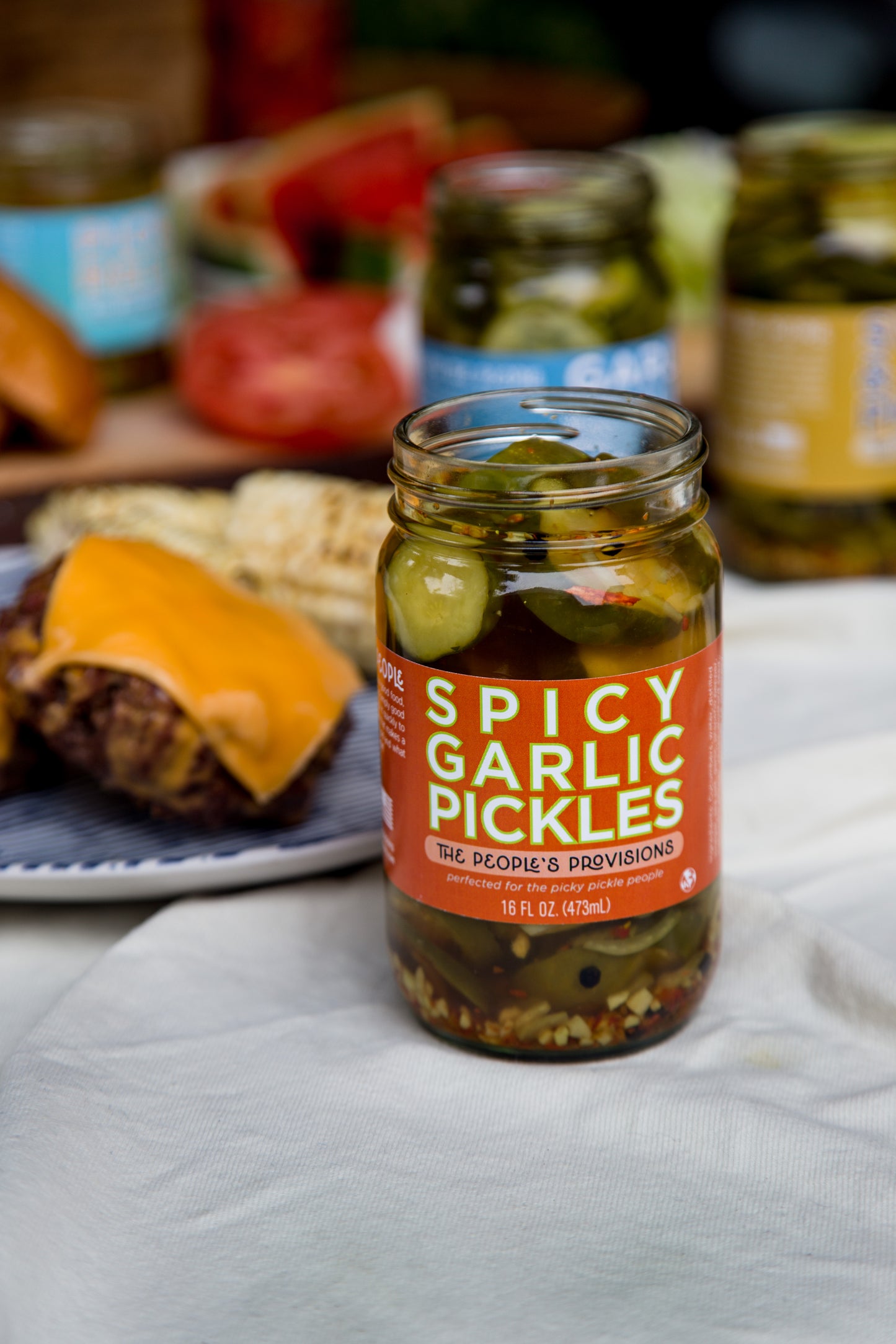 Spicy Garlic Pickles 16oz