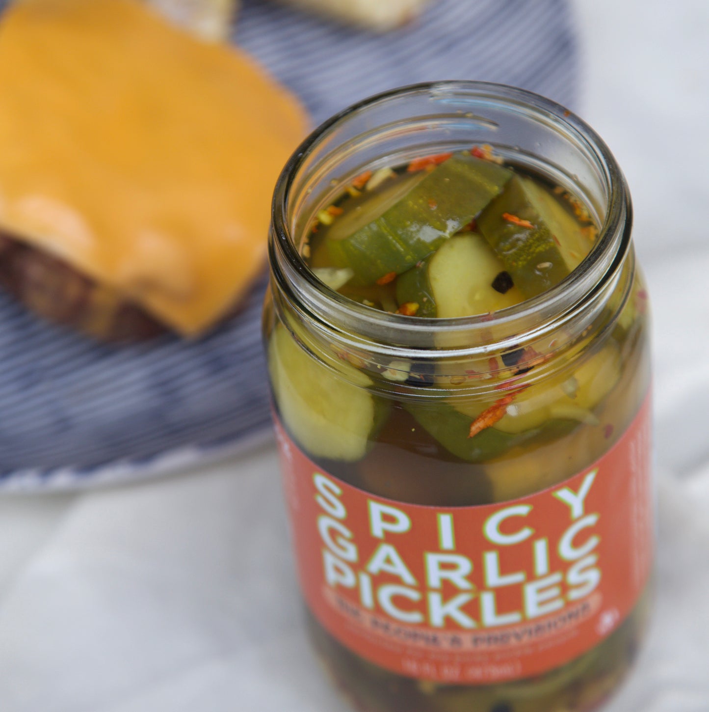 Spicy Garlic Pickles 16oz